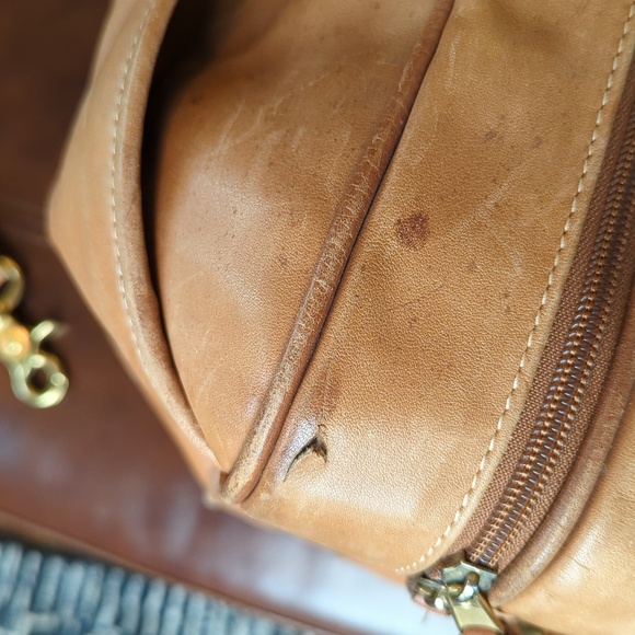 Vintage Coach Overnighter 512 British Tan project bag. - Picture 10 of 16